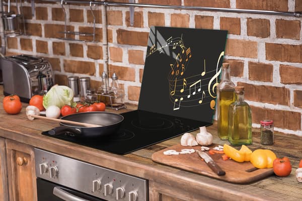GLAS SKÄRBRÄDA 52x40 MUSIK