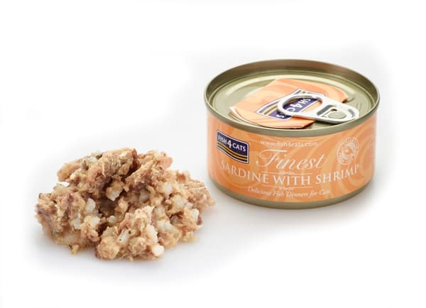 FISH4CATS Sardiner med rejer - vådfoder til katte - 12x70g