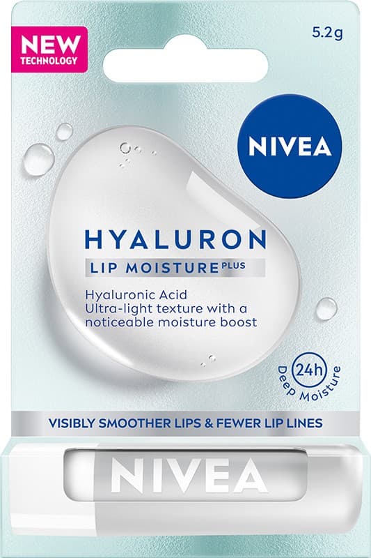 NIVEA Hyal læbepomade. Transparent