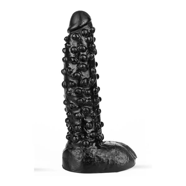 Helt Sort Spikede Dildo