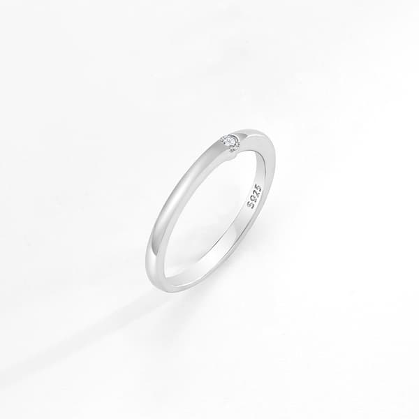 925 Silverring Cubic Zirconia Ringstorlek 16