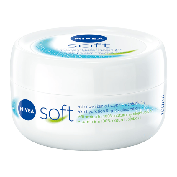 NIVEA SOFT återfuktande kropps- och handkräm 100 ml