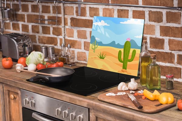 GLASSKYDDSPLÅT FÖR SPIS 50x52 CACTUS