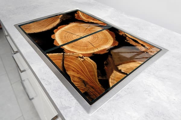 GLASSKYDDSPLÅT FÖR KÖK 2x35x52 TRÄ