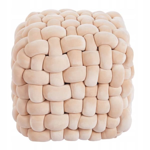 Puff P7-FX sammet beige