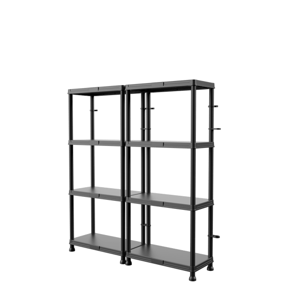 QBRICK SYSTEM Hyllsystem 60/30x4 plastförvaringsställ