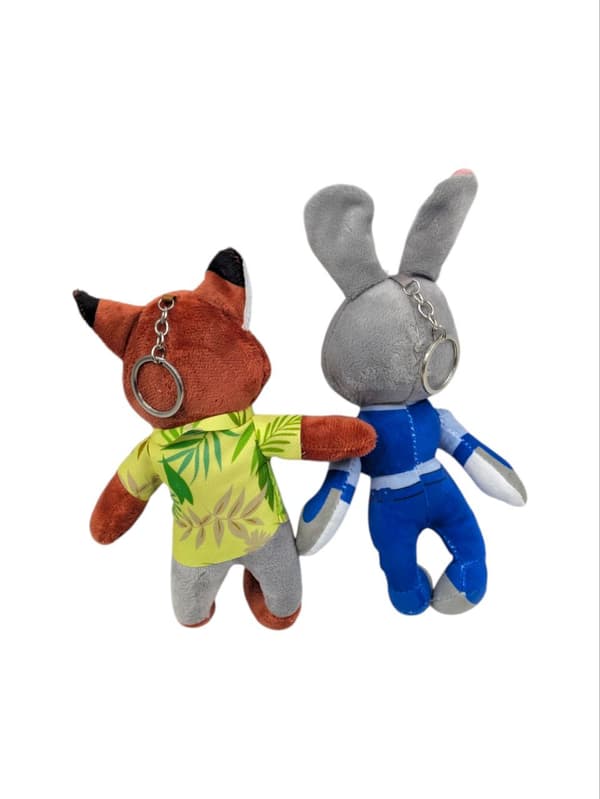 ZOOTOPIA PEHMOAVAINPERÄMASKOTT - JUDY HOPS TAI NICK WILDE - 20 CM