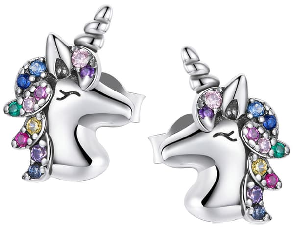Pendientes de Plata Pendientes Unicornio Plata 925
