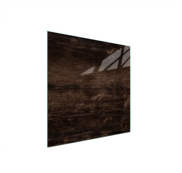 GLASSKYDDSPLÅT FÖR SPIS 50x52 TRÄ