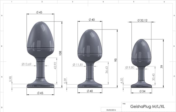Geisha Plug Diamond M Analplugg