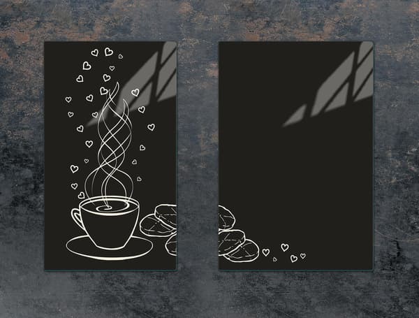 GLASSKYDDSPLATTA FÖR KÖK 65x52 KAFFE