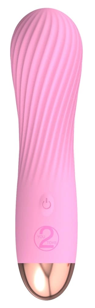 Cuties Pink Mini Grooved Vibrator