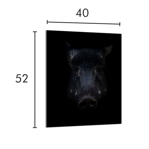 GLAS SKÆREBRÆT 40x52 Vildsvin