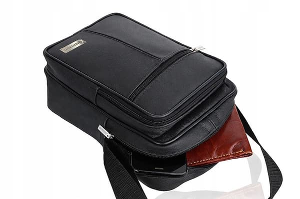 BTG-05 SORT URBAN herretaske + CERTIFIKAT