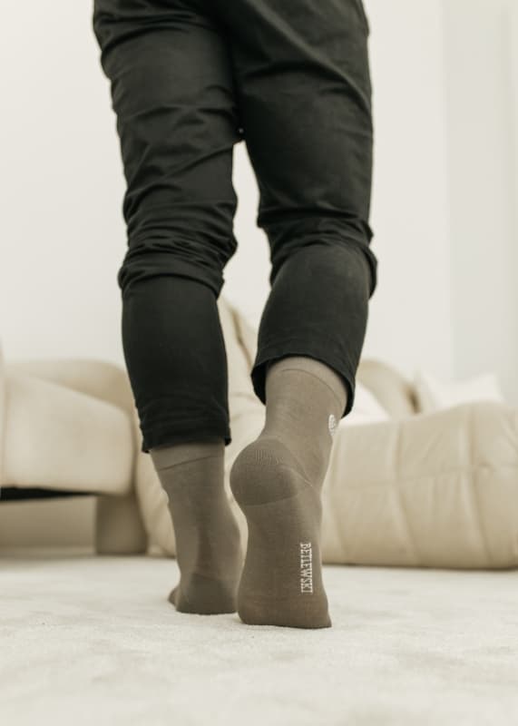 BSM-01 GRAPHITE 43-46 Yksiväriset COMFY-sukat