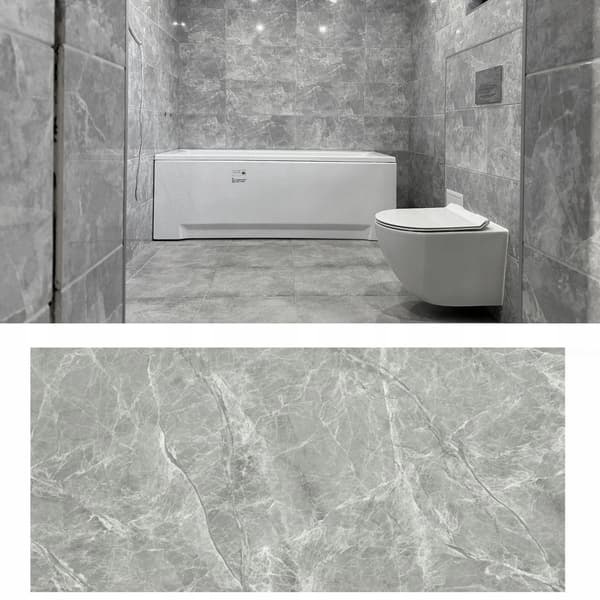 SELVKLÆBENDE MARMOR PVC LAMINATPANEL BLANK 80x40 cm panel13