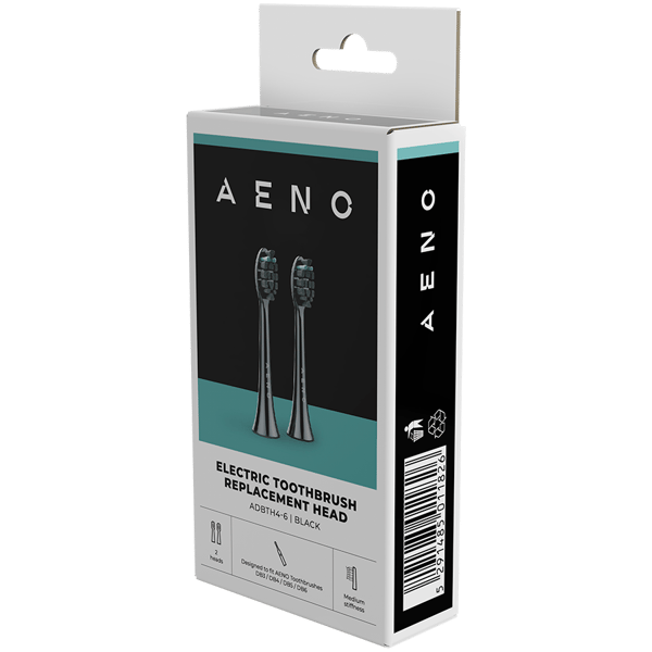 AENO ADBTH4-6 Tandbørstehoveder DB3 / DB4 / DB5 / DB6 Sorte 2 stk.