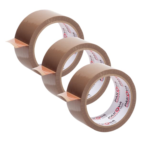 PAKOVA 48/66 BRUN 3-PACK packtejp