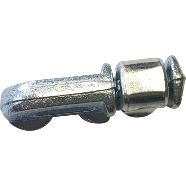 Kaksoistappikiinnike 62/25 mm kiskolle