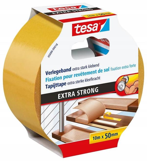 Tesa Extra Stark Dubbelhäftande Matttejp 10m x 50mm x 3