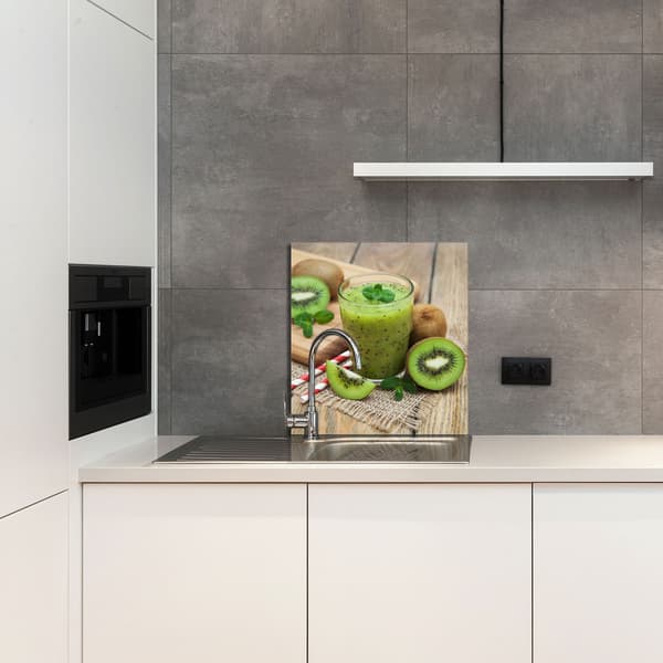 GLASPANEL FÖR KÖK 60x65 Kiwi