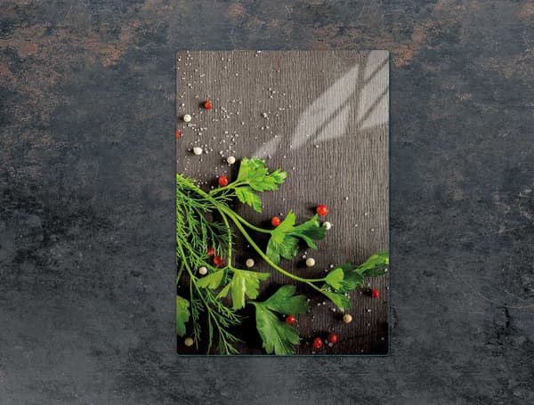 GLAS SKÆREBRÆT 35x52 PEPPER