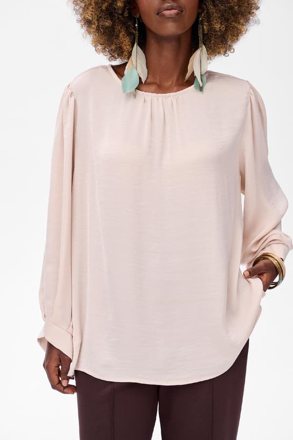 Chic Lys Beige Damebluse Chic Lys Beige Damebluse 44