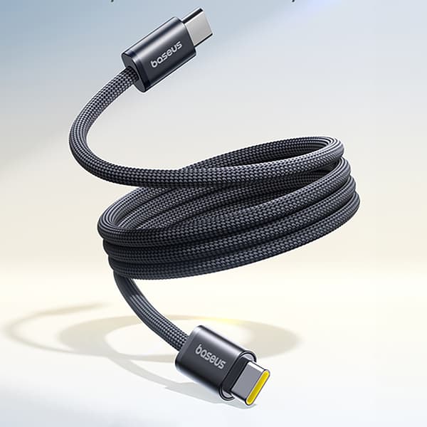 Trasselfri USB-C 100W 1m kabel - Svart