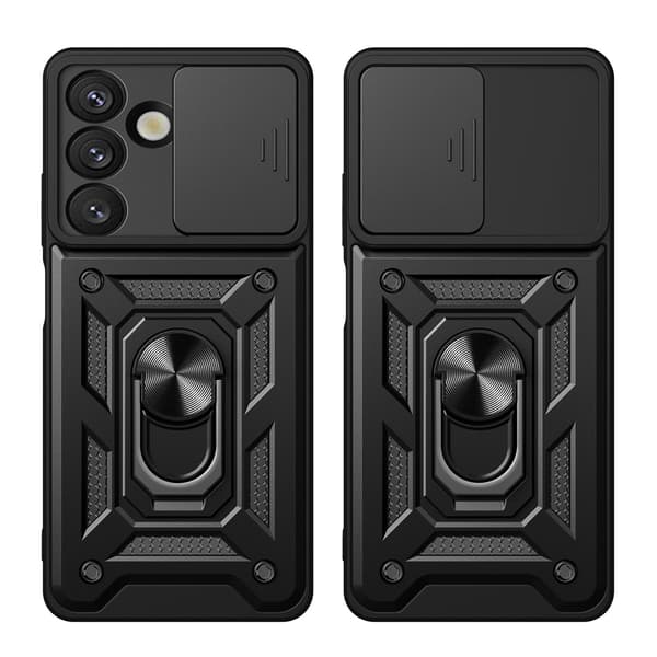 Samsung Galaxy S26 Plus Hybrid Armor Camshield-cover - Sort