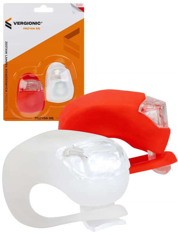 Minicykellampe LED-lys for og bag 3 lysindstillinger
