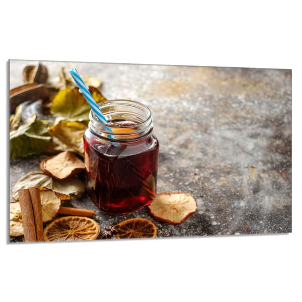 Skyddsplatta i glas för spisen 80x52 Mat