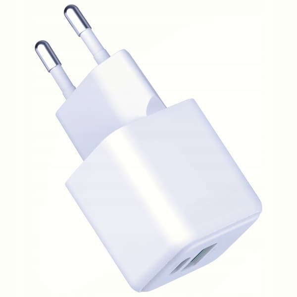 3mk Hyper GaN Oplader 20W QC4+ PD PPS USB-C USB-A Hvid