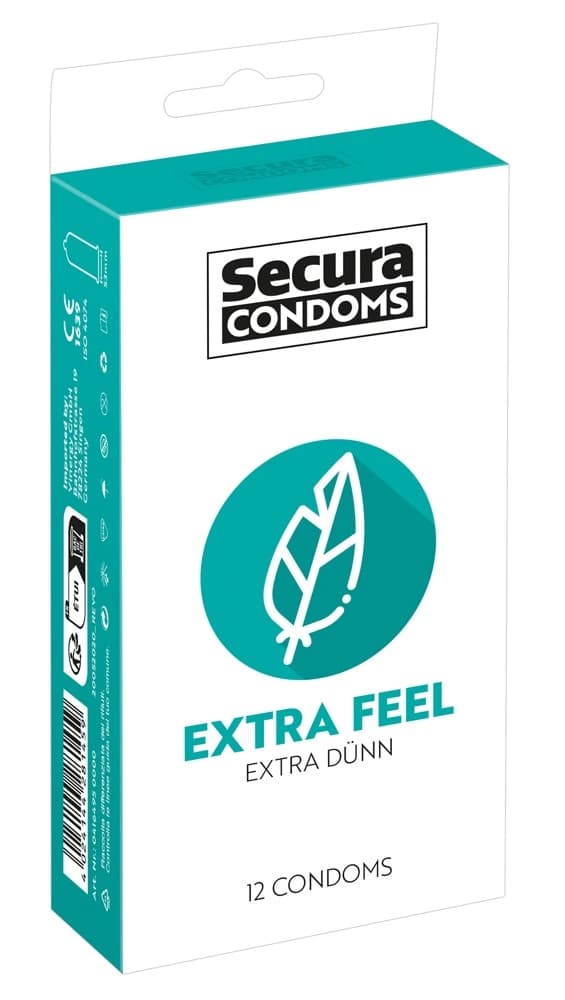 Secura Extra Feel Extra Tunna Kondomer 12-pack