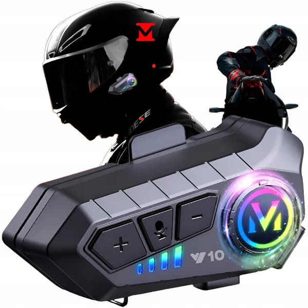 BLUETOOTH Y10 UNIVERSAL MOTORCYKELINTERCOM MED HYBRIDMIKROFON
