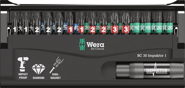 Wera Bit-Check 30 Impaktor 1 bitsæt