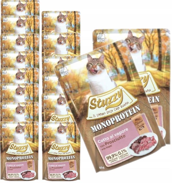 Våtfoder för katter STUZZY Monoprotein Skinka FLÄSK 16x85g