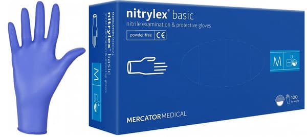 Nitrilhandskar 100 st Nitrylex Basic Mörkblå 8-M