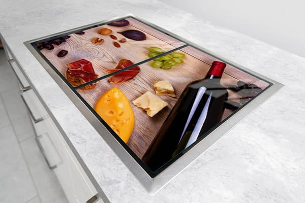 GLASSKYDDSPLÅT FÖR SPIS 70x52 MAT