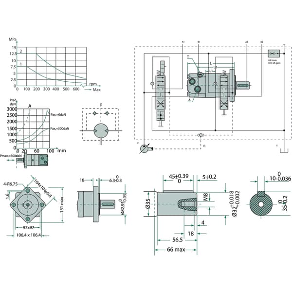BMS 375-E4 BD motor D=32mm 1/2 OMS 400