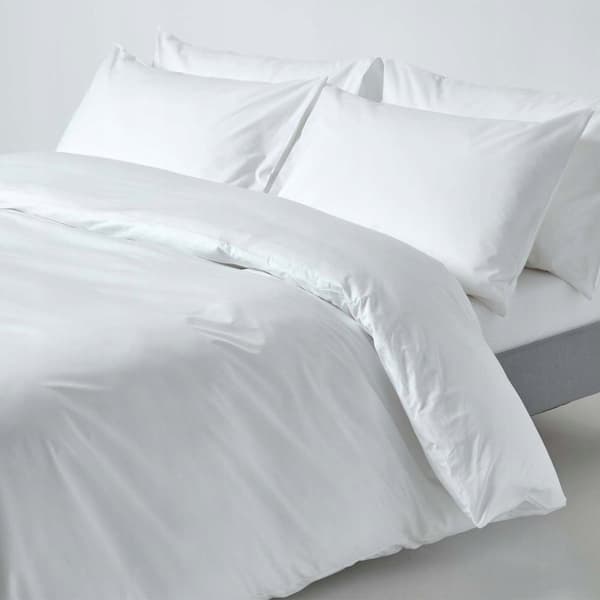 Hotellsängkläder 140x200 plus 50/70 vit bomull 150g