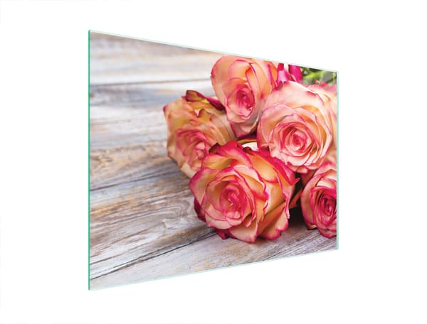 SKÄRBRÄDA I GLAS 40x30 ROSA