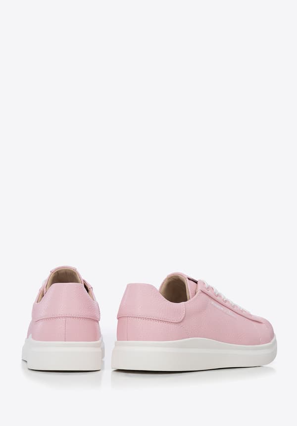 Wittchen dame klassiske lyserøde platformsneakers, naturlæder