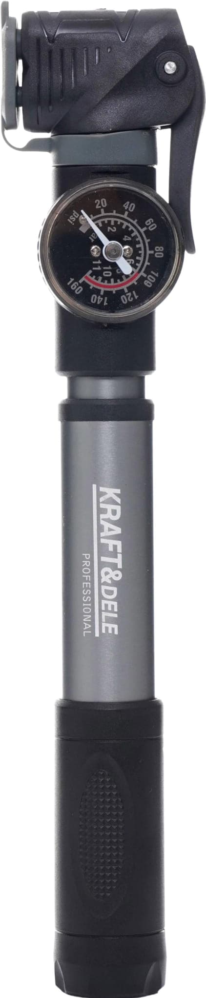 Kompakt cykelpump med tryckmätare | Kraft&Dele