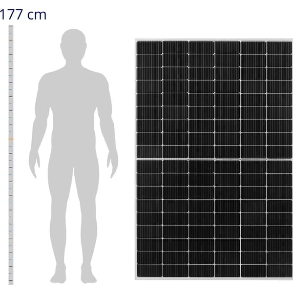 Solcellepanel til balkon 350 W - sæt
