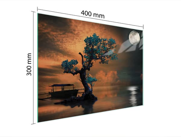GLAS SKÆREBRÆT 40x30 TRÆ