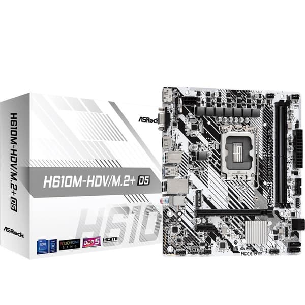 Asrock H610M-HDV/M.2 D5 moderkort