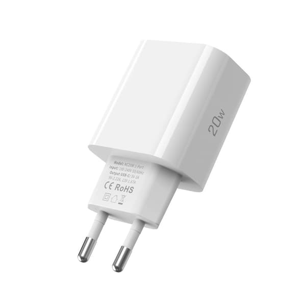 Væglader NC20W USB-C 20W - hvid