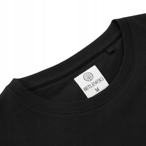 BDTS-01 L SORT bomulds-T-shirt til kvinder SIENNA