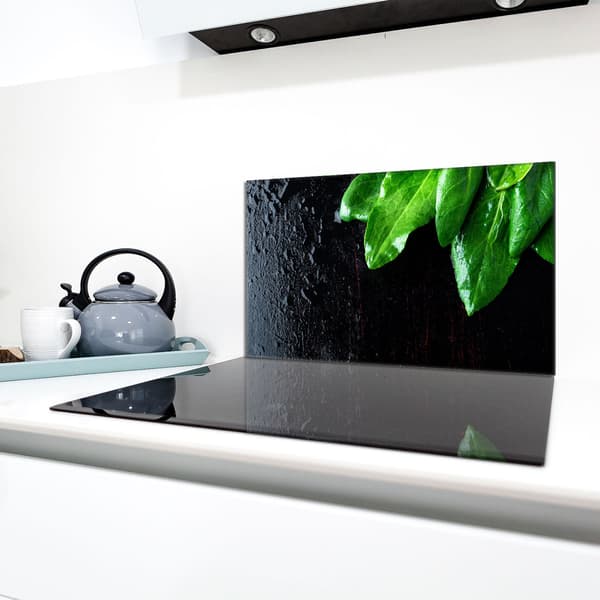Lasinen liesisuoja 90x52 Basil