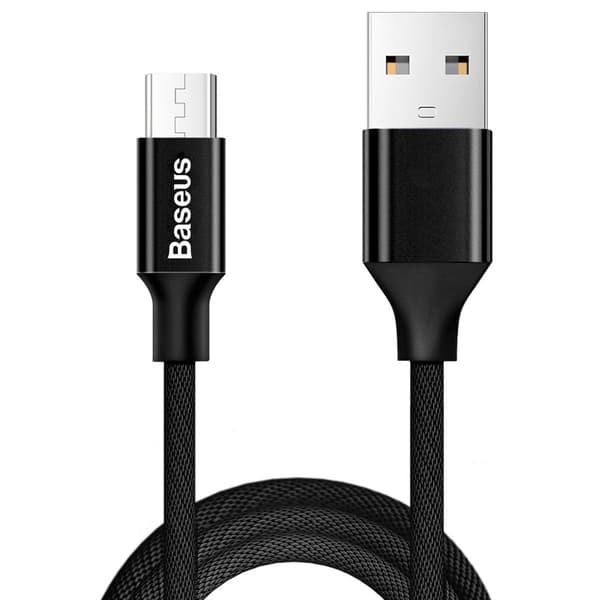 Yiven 1,5m USB-A - MicroUSB-kabel - Sort
